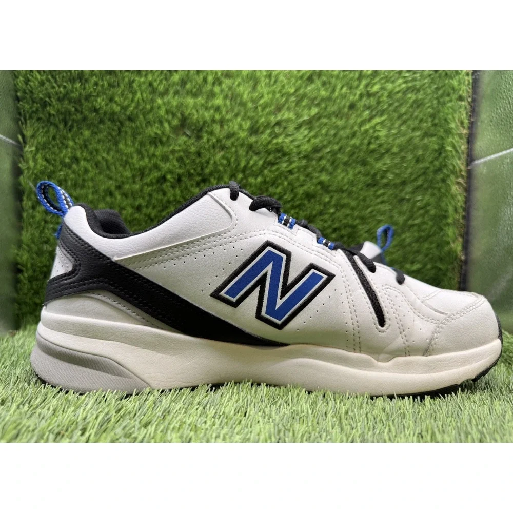New Balance 608v5 Mens White Blue Black Cross Trainer MX608WR5 - Size 10M